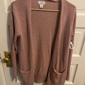 Tunic length mauve sweater